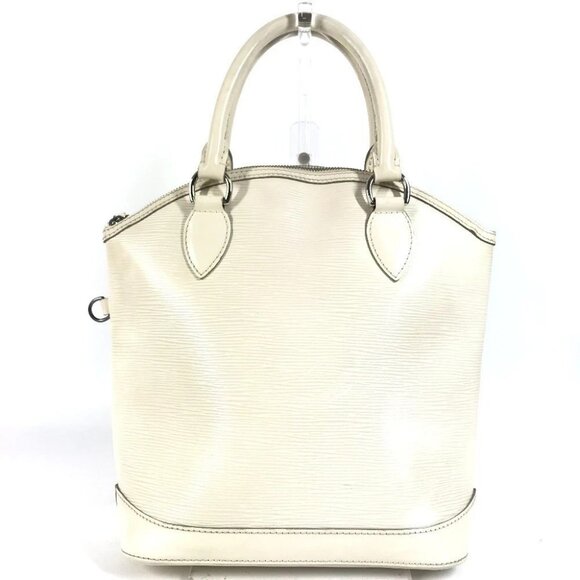 LOUIS VUITTON M4229J Epi LockitPM Tote Bag Hand Bag Epi Leather Ivoire White - Picture 3 of 16